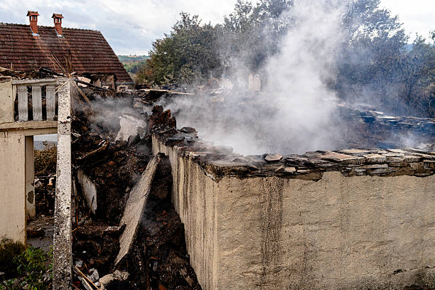 Professional Fire Damage Removal technician working in Leander, TX